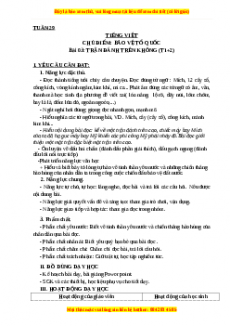Giáo án Trận đánh trên không (T1+2) Tiếng việt 3 Cánh diều
