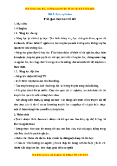 Giáo án Bài 9 Vật lí 7 Cánh diều: Sự truyền âm