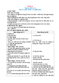 Giáo án Tuần 21 Tiếng việt 2 Kết nối tri thức