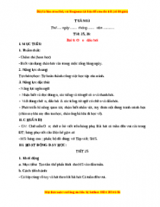 Giáo án Tuần 3 Tiếng việt lớp 1 Kết nối tri thức