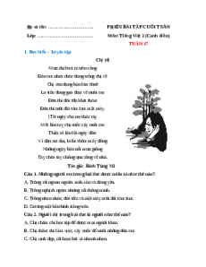 Bài tập cuối tuần Tiếng việt lớp 2 Tuần 17 Cánh diều (có lời giải)