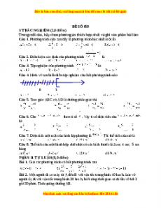 Đề thi cuối học kì 2 Toán 8 năm 2022 - 2023 - Đề 59