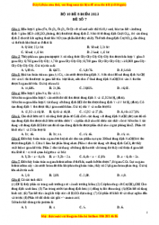 Bộ 10 đề thi 8 điểm môn Hóa học năm 2023 - GV Lê Đăng Khương có đáp án (Đề 7 )