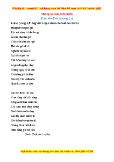 Giải Tiếng việt lớp 3 Tập 2 (Dành cho buổi học thứ hai)