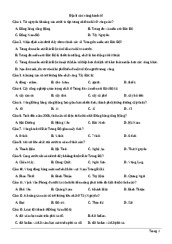 Bộ 177 Đề thi thử THPT Quốc Gia Địa lí năm 2019 chọn lọc từ các trường