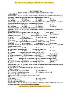 Đề luyện thi vào 10 môn Tiếng anh năm 2023 có đáp án (Đề 35)