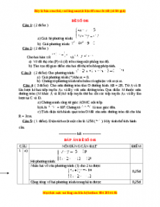 Đề thi Toán 9 học kì 2 năm 2022 - 2023 - Đề 46