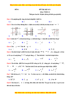 Bộ 67 đề kiểm tra học kì 1 môn Toán 12 năm 2023 có đáp án