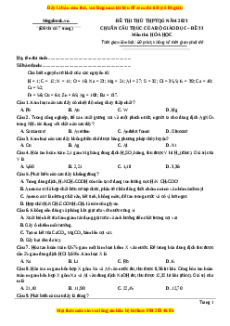 Đề thi THPT Quốc Gia Hóa năm 2023 Megabook - Đề 33