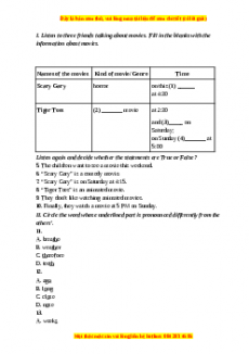 Bộ 10 đề thi cuối kì 2 Tiếng Anh 6 iLearn Smart World có đáp án