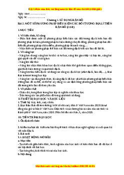Giáo án Bài 2 Địa lí 10 Kết nối tri thức (2024): Một số phương pháp biểu  hiện các đối tượng địa lí trên bản đồ địa lí