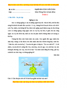 Bài tập cuối tuần Tiếng việt lớp 2 Tuần 3 Cánh diều (có lời giải)