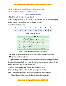 Lý thuyết Tin học 7 Cánh diều Chủ đề F. Giải quyết vấn đề với sự trợ giúp của máy tính