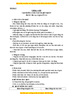 Giáo án Bàn tay cô giáo (T1+2) Tiếng việt 3 Cánh diều