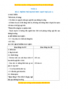 Giáo án Phòng tránh ngộ độc khi ở nhà Tự nhiên xã hội 2 Kết nối tri thức