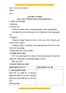 Giáo án Bài 4: Giữ vệ sinh xung quanh nhà Tự nhiên và xã hội lớp 3 Chân trời sáng tạo