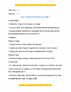 Giáo án Luyện tập trang 93 Toán 7 Kết nối tri thức