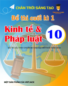 Bộ đề thi cuối kì 1 Kinh tế pháp luật 10 Chân trời sáng tạo Cấu trúc mới có đáp án