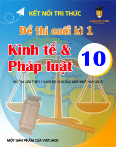 Bộ đề thi cuối kì 1 Kinh tế pháp luật 10 Kết nối tri thức Cấu trúc mới có đáp án